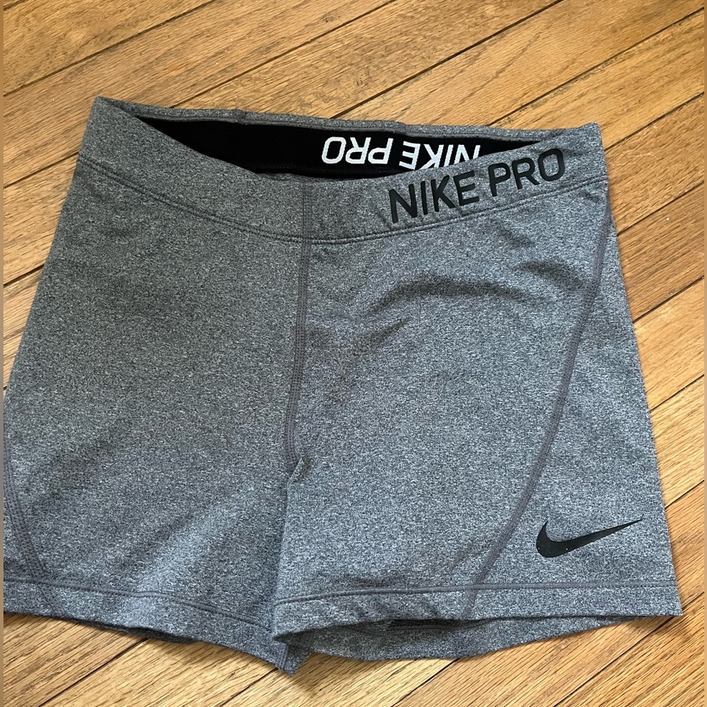 Dark Gray Nike Pro shorts